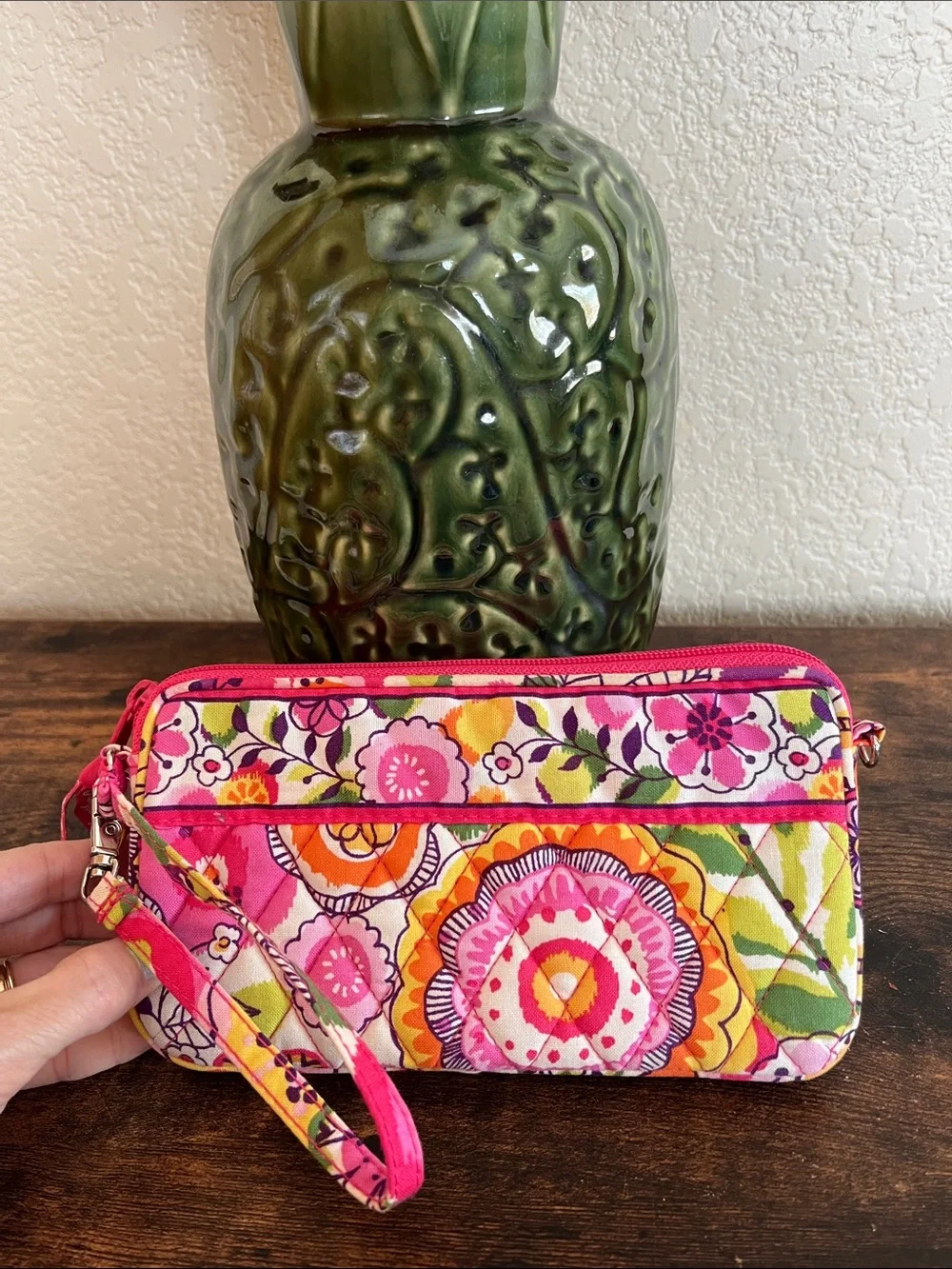 Vera Bradley Clementine zip wristlet wallet